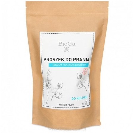 BioGa Ekologiczny proszek do prania kolorowego 1kg